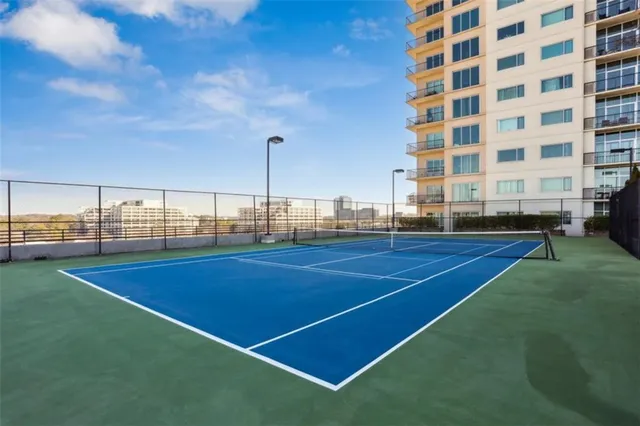 a view of a tennis court