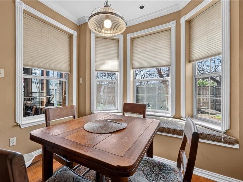 1704 South Bowen Road Pantego, TX 76013 - Photo 11 of 26 a view of a dining room with furniture window and outside view