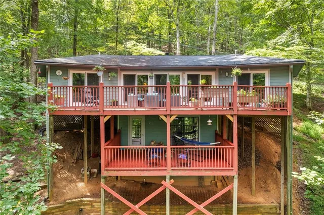 front view of a house with a porch