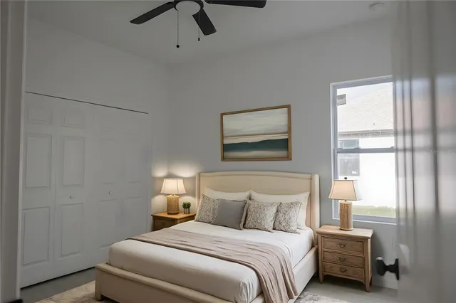 a view of workspace with wooden floor windows