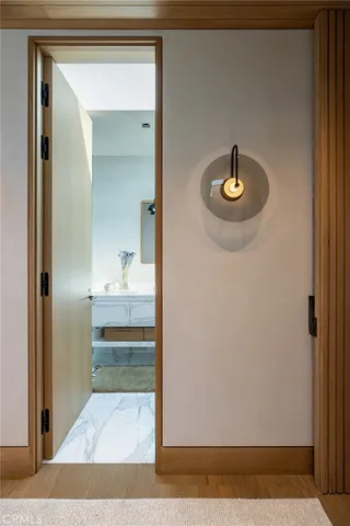 a bathroom with a bathtub and a sink