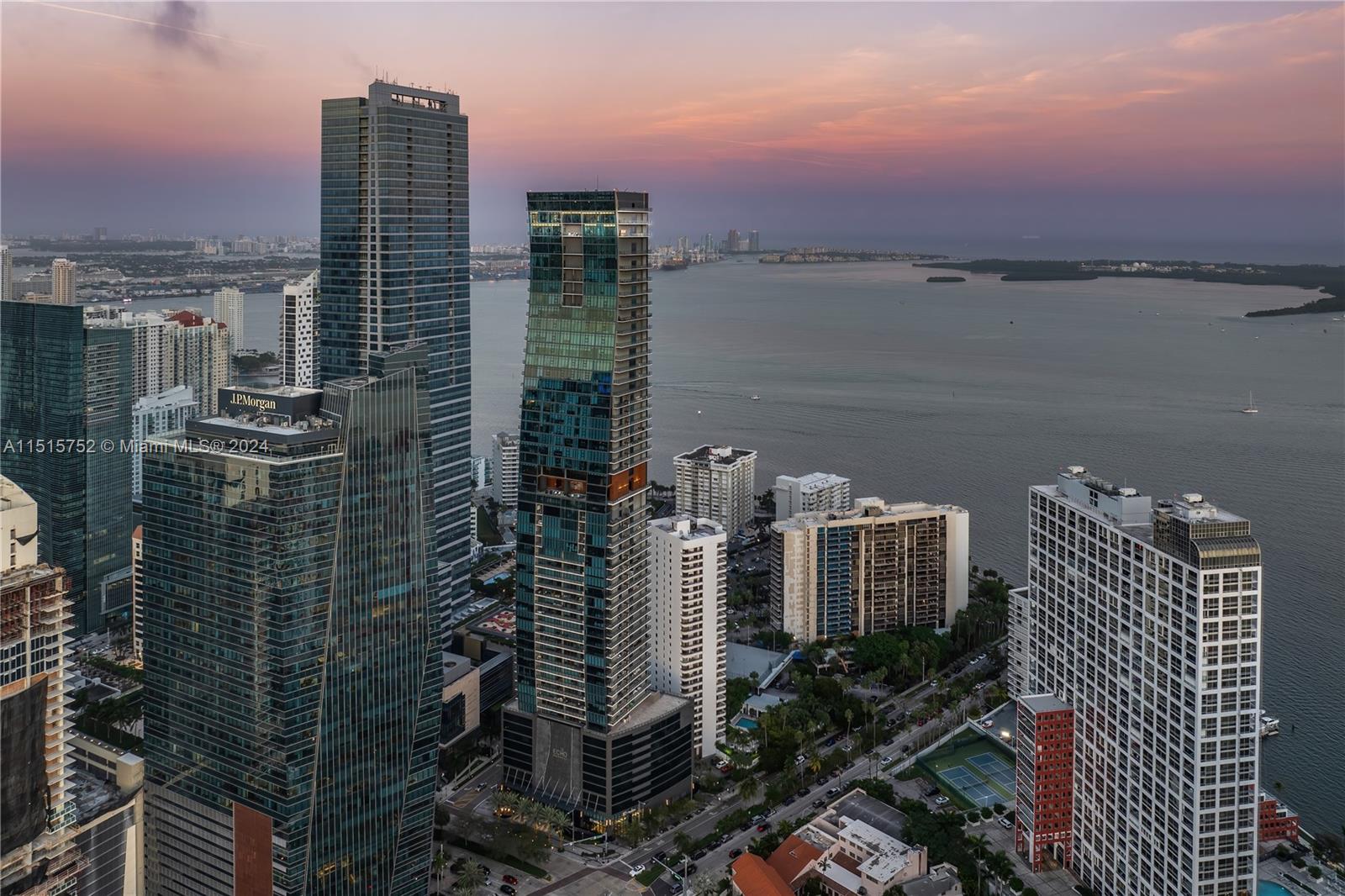 1451 Brickell Avenue, Unit PH56 Miami, FL 33131 - Photo 54 of 54 a view of a city with tall buildings