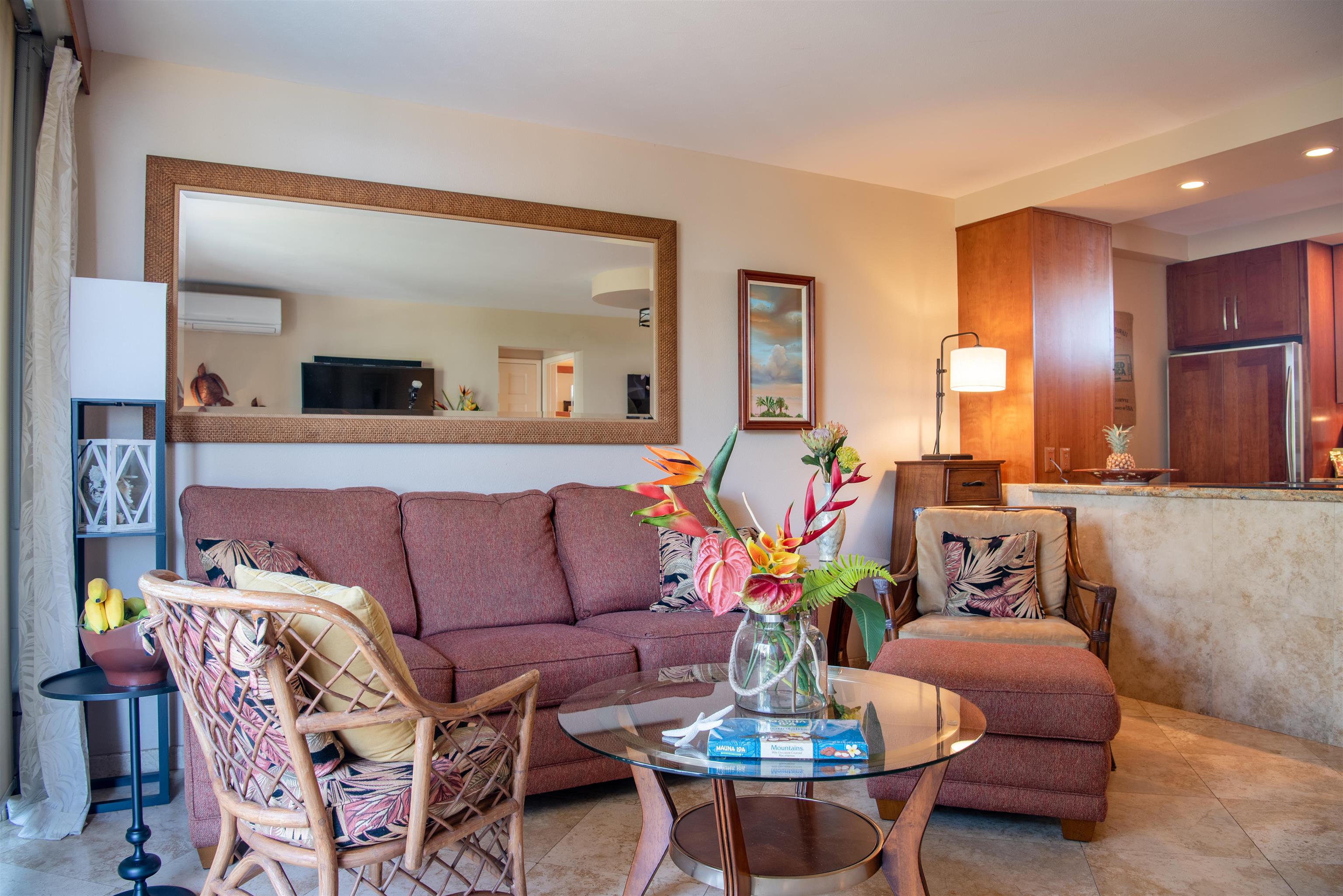 73 North Kihei Road, Unit 308 Kihei, HI 96753 - Photo 5 of 23 a living room with furniture and a dining table