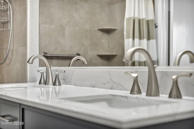 a close view of sink and tap