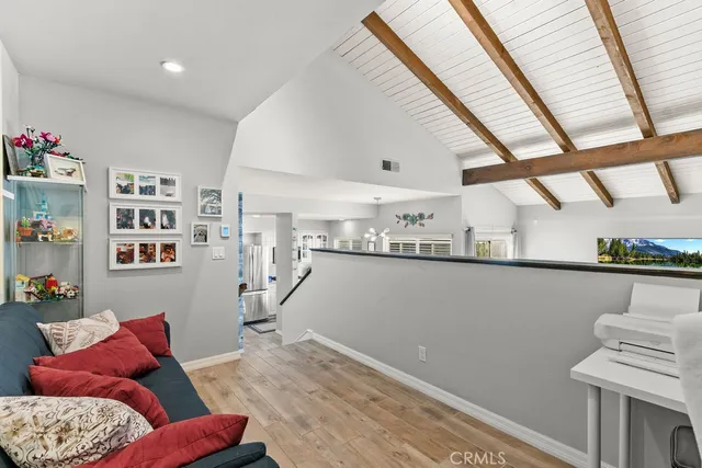 a room with furniture