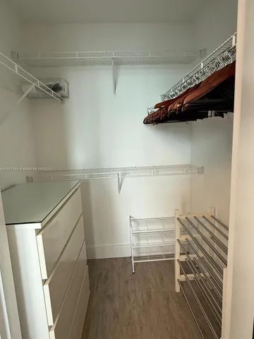 a view of walk in closet
