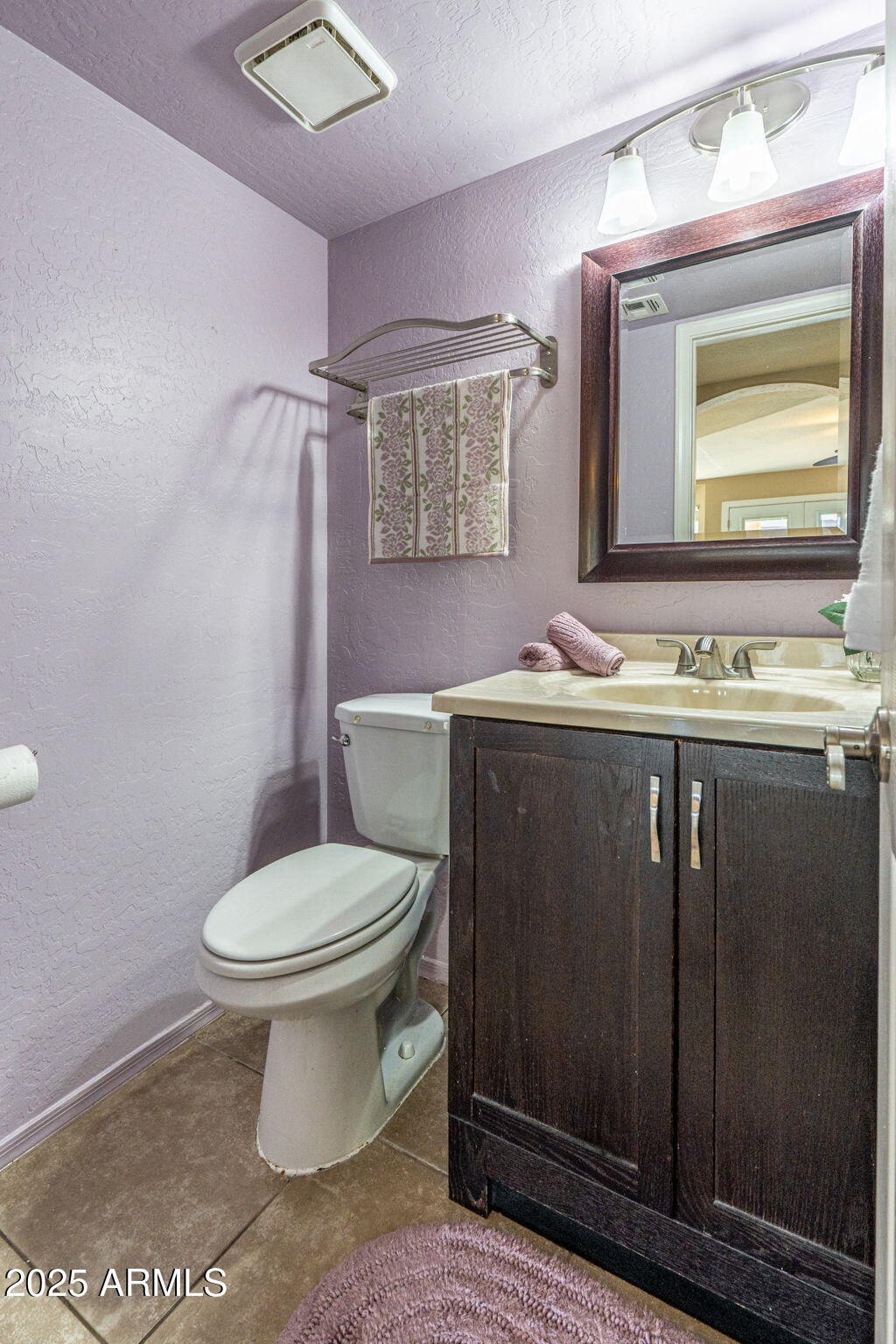15601 South 37th Way Phoenix, AZ 85048 - Photo 9 of 28 a bathroom with a sink toilet and mirror