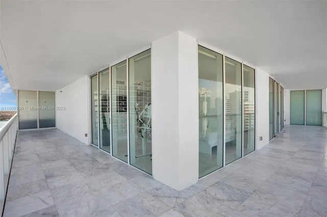 a view of city with ocean