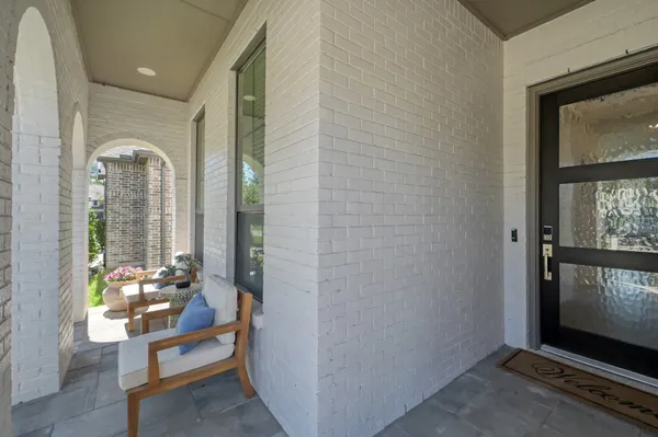 a front view of a house