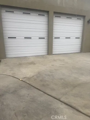 a view of wooden door