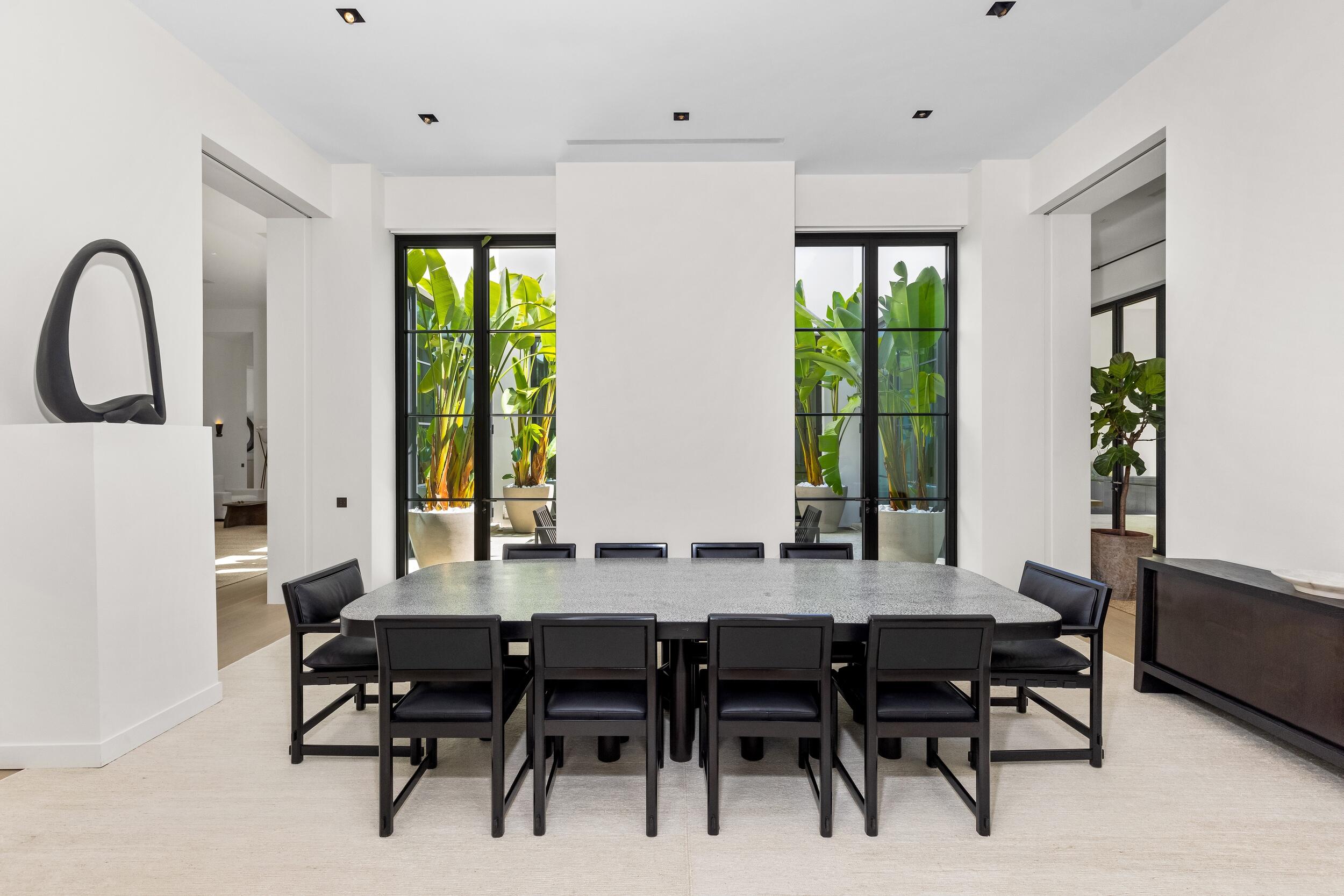 241 Jungle Road Palm Beach, FL 33480 - Photo 17 of 96 a view of a a dining room with furniture window and outside view