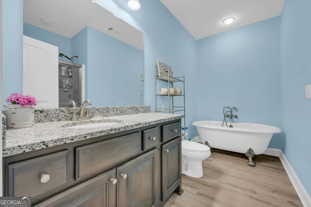 a bathroom with a sink and a toilet