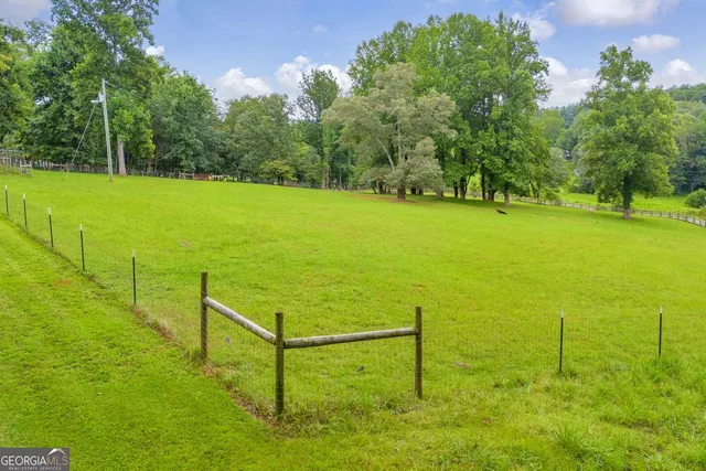 a view of an outdoor space and a yard