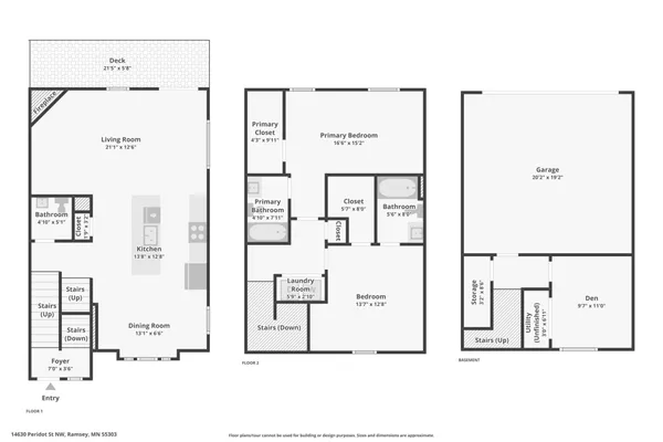 $285,000 | 14630 Peridot Street Northwest, Ramsey, MN 55303