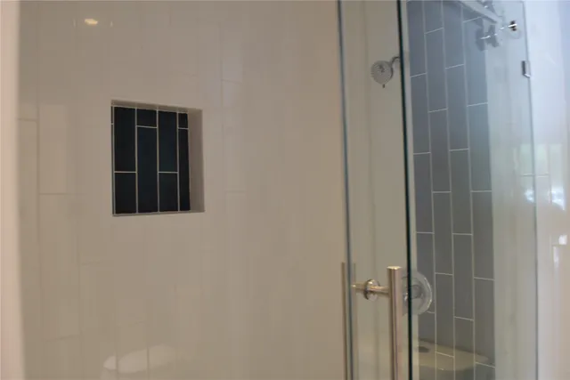 a bathroom with a window
