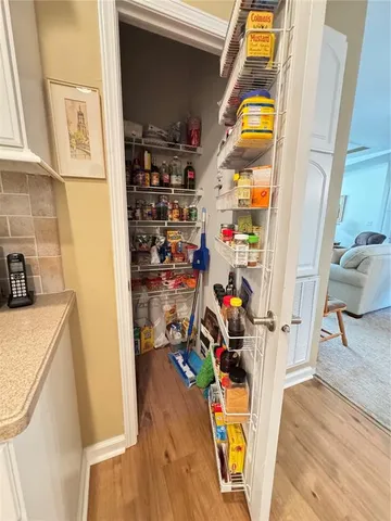 a view of storage and utility room