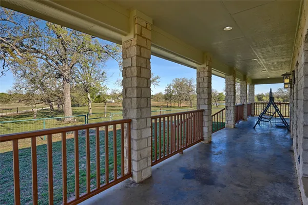 a view of a porch