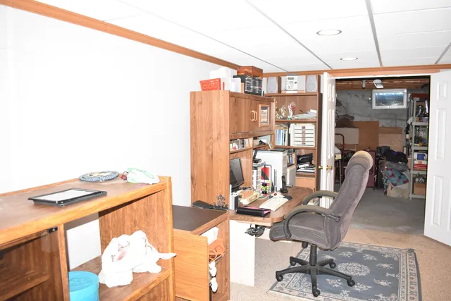 a very nice looking room with a large window