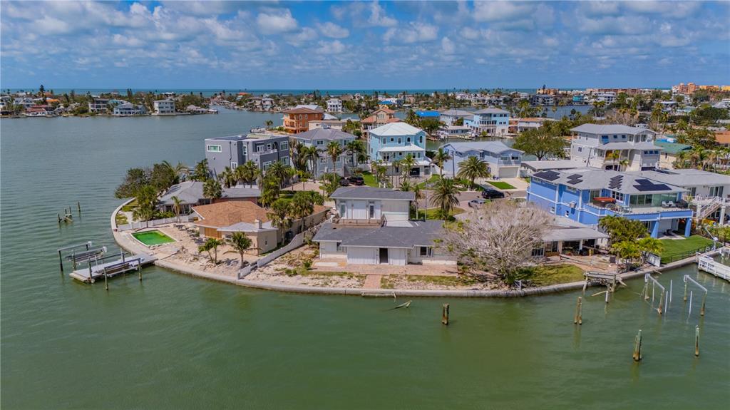 16003 5th Street East Redington Beach, FL 33708 - Photo 25 of 31 an aerial view of a house with a lake view