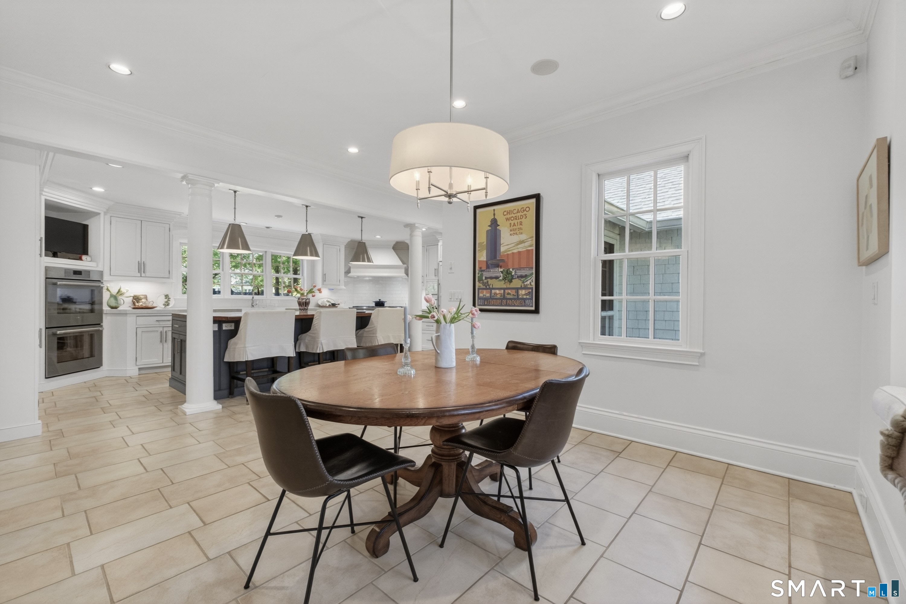 41 Peaceable Street Ridgefield, CT 06877 - Photo 15 of 40 a view of a dining room with furniture and window