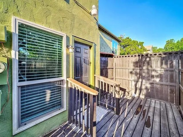 a view of a house with wooden floor