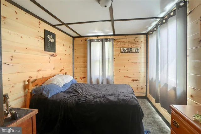 a view of backyard with green space