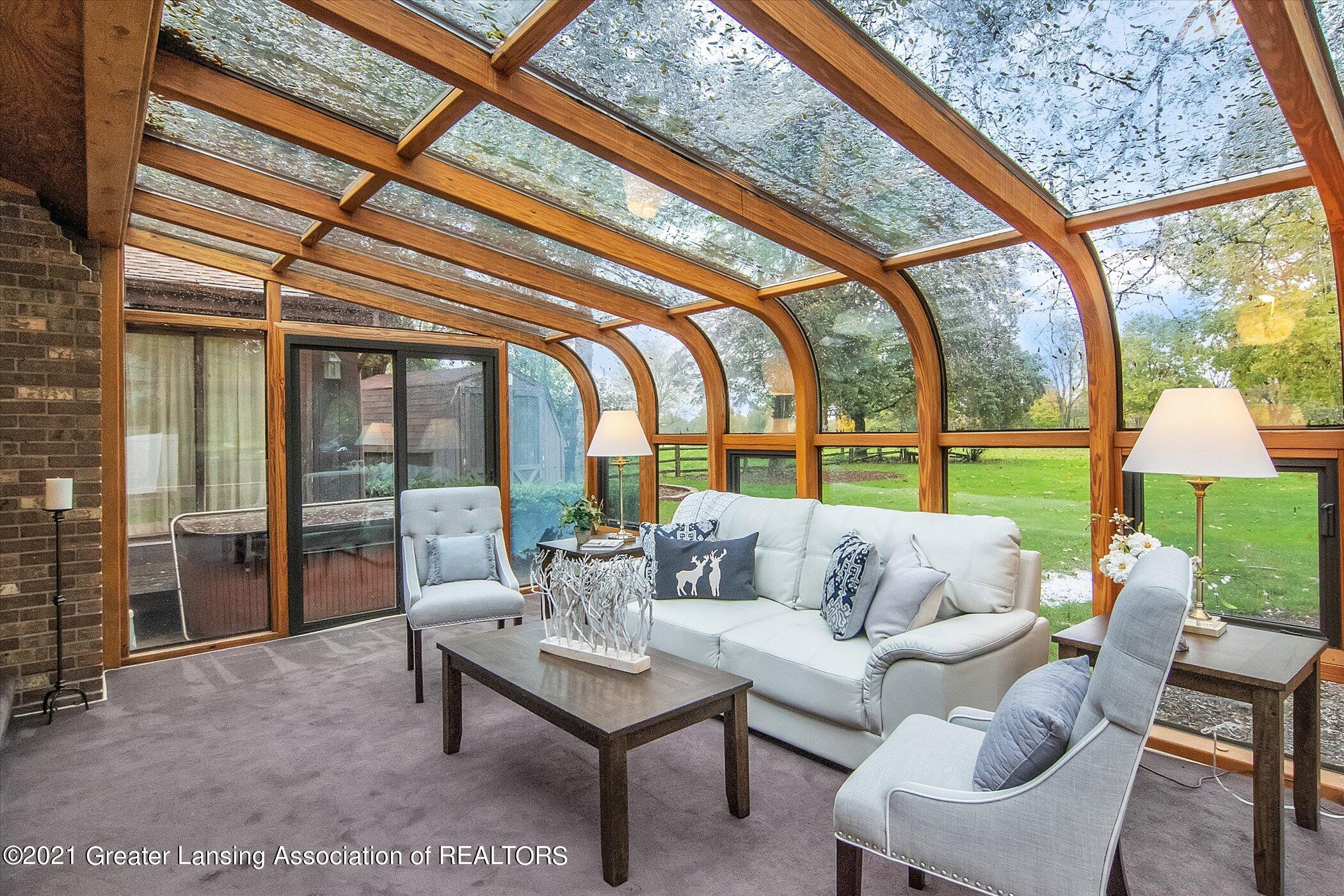 724 North Edgar Road Mason, MI 48854 - Photo 13 of 49 Solarium Rear SW