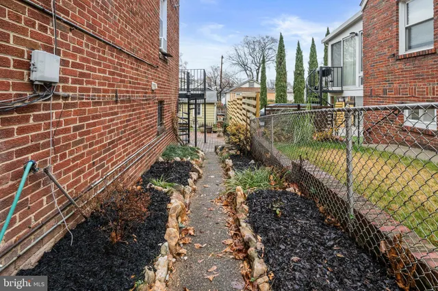 a backyard of a house