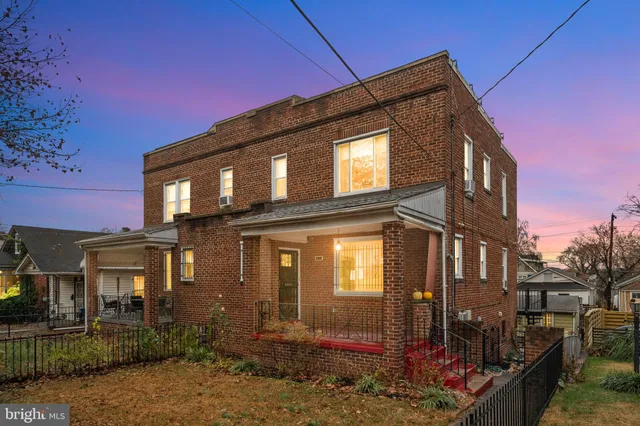 a front view of a house