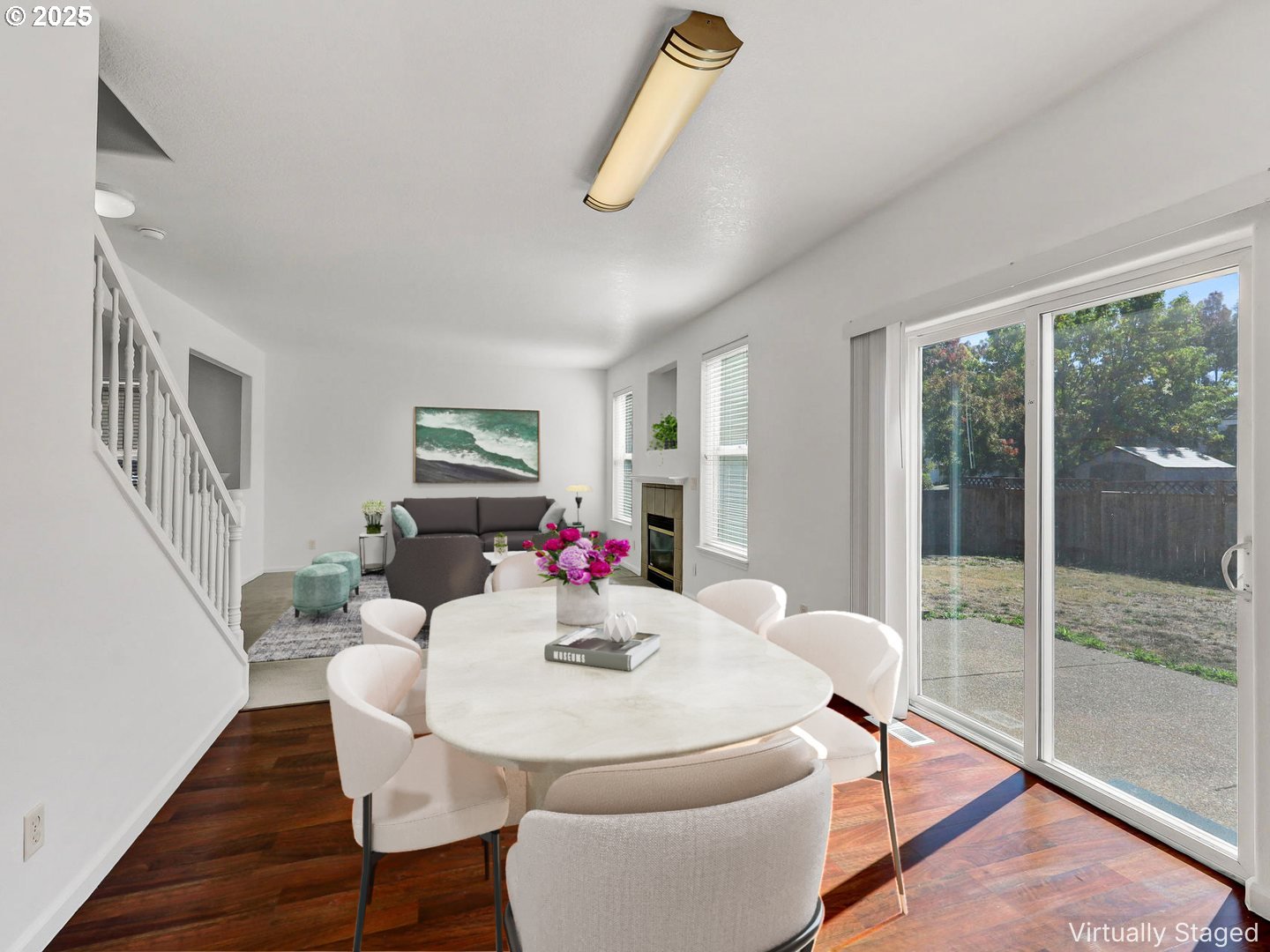 3906 Century Drive Eugene, OR 97402 - Photo 9 of 33 a view of a dining room with furniture window and wooden floor
