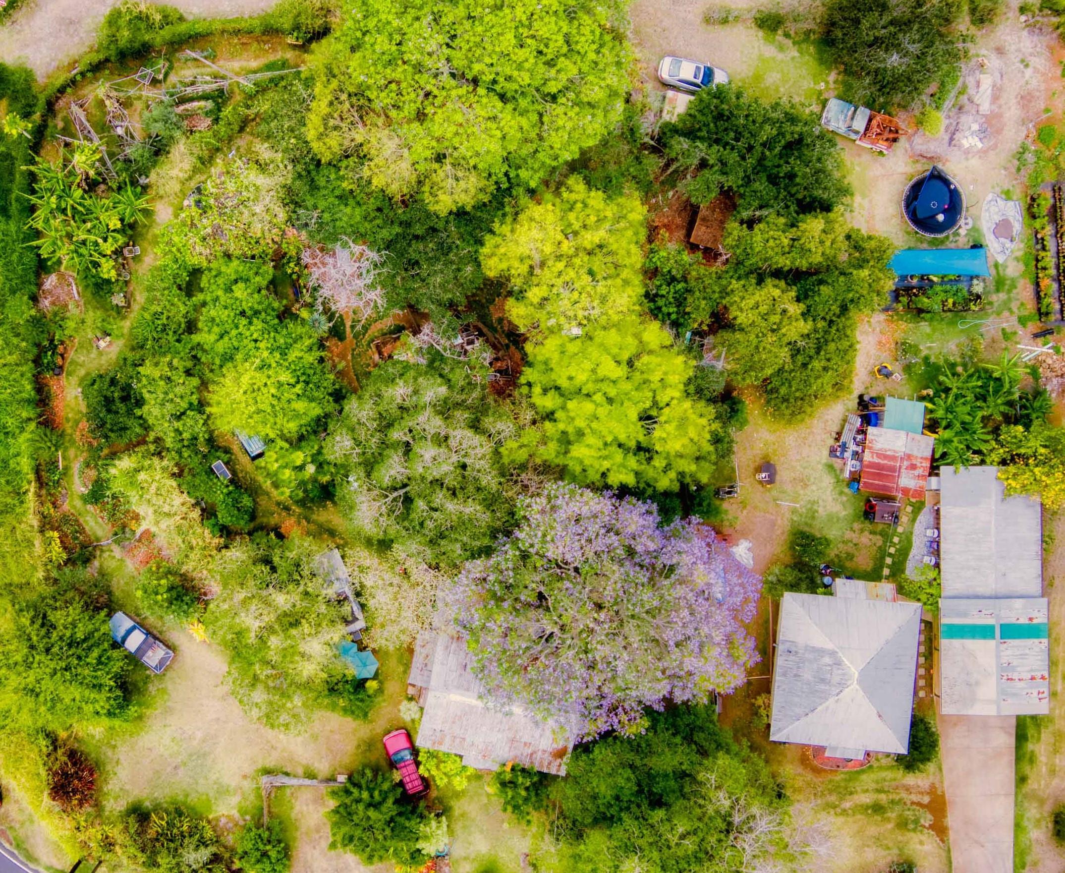 3050 Lower Kula Road Kula, HI 96790 - Photo 2 of 23 an aerial view of residential house with outdoor space and swimming pool