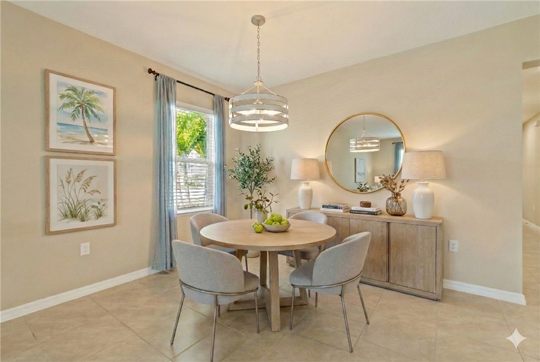 6045 Red Maple Manor Vero Beach, FL 32966 - Photo 4 of 36 a dining room with furniture and window