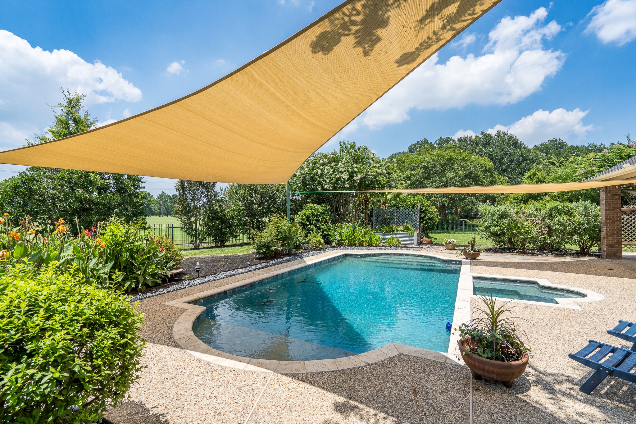 5914 Oakmoss Trail Spring, TX 77379 - Photo 37 of 50 An AMAZING birds eyed view of your outdoor entertaining space! Time to get those invites ready!