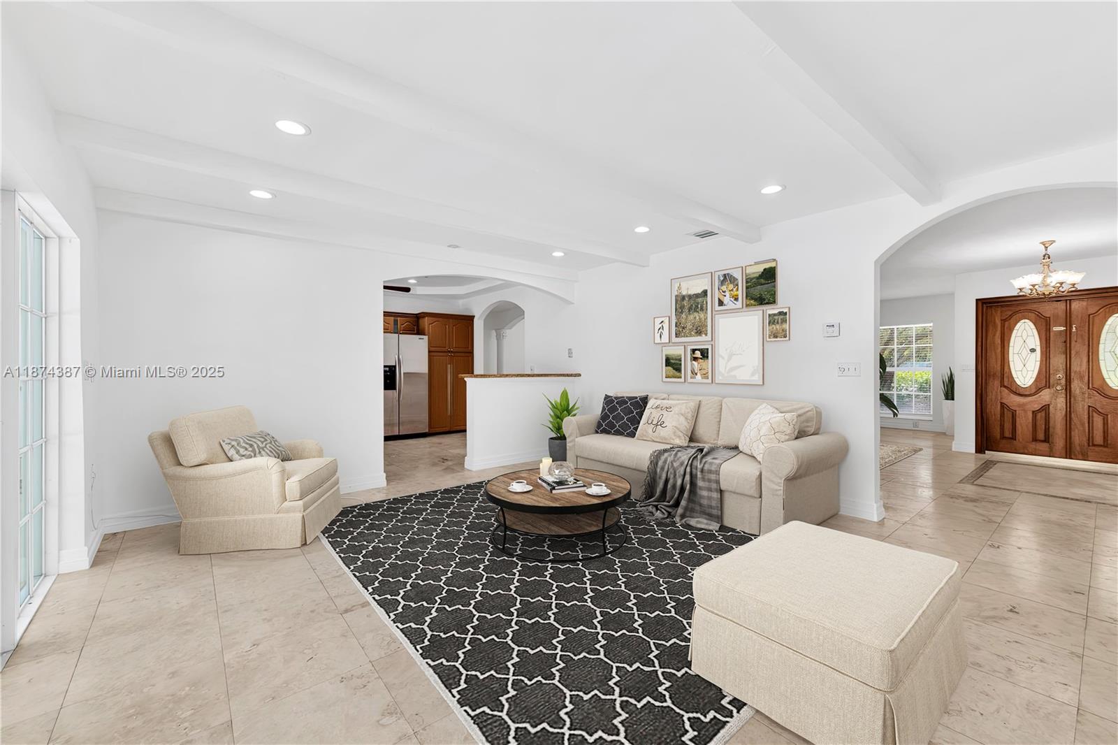 14780 Old Cutler Road, Unit 14780 Palmetto Bay, FL 33158 - Photo 5 of 16 a living room with furniture and a wooden floor