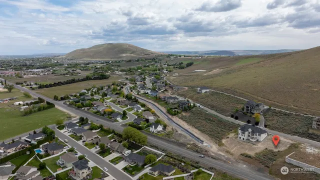 an aerial view of a city