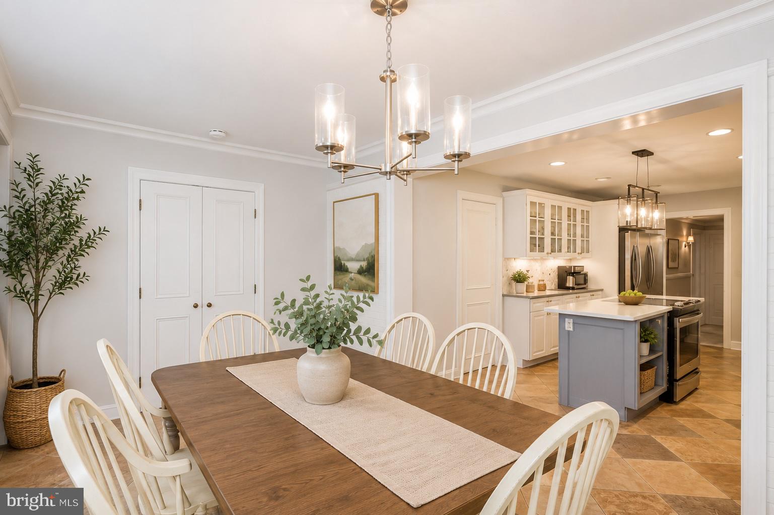 7906 Long Meadow Road Pikesville, MD 21208 - Photo 3 of 30 Bright and inviting dining space.