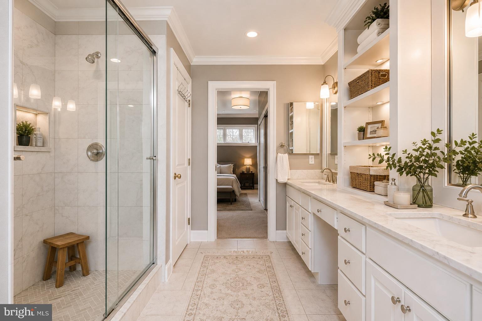 7906 Long Meadow Road Pikesville, MD 21208 - Photo 6 of 30 Serene spa-like bathroom retreat.