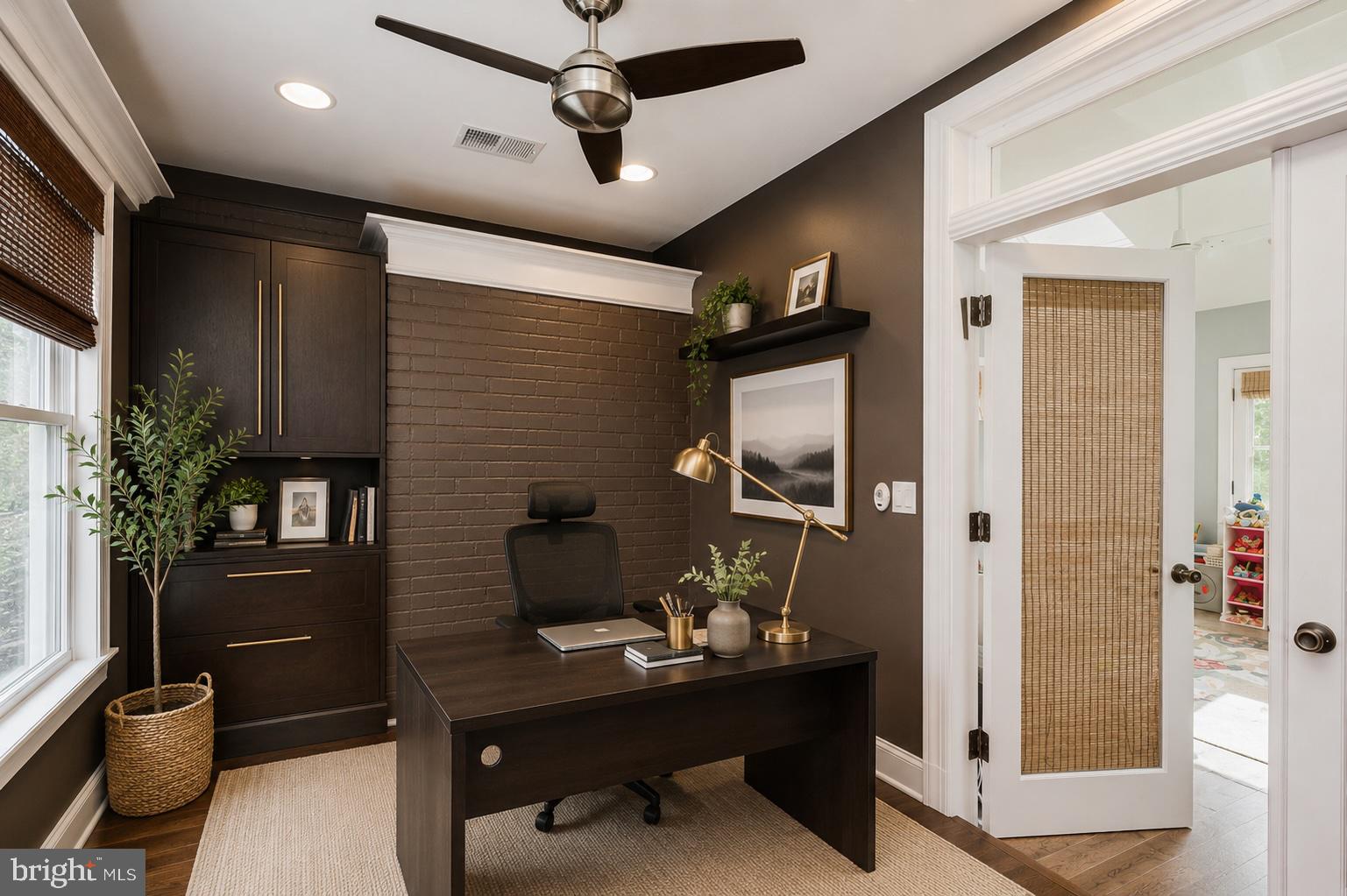 7906 Long Meadow Road Pikesville, MD 21208 - Photo 7 of 30 Sleek home office with modern charm.