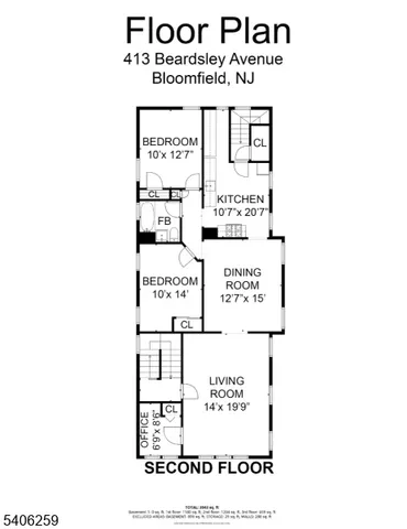 $829,000 | 413 Beardsley Avenue, Bloomfield, NJ 07003