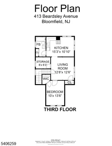 $829,000 | 413 Beardsley Avenue, Bloomfield, NJ 07003