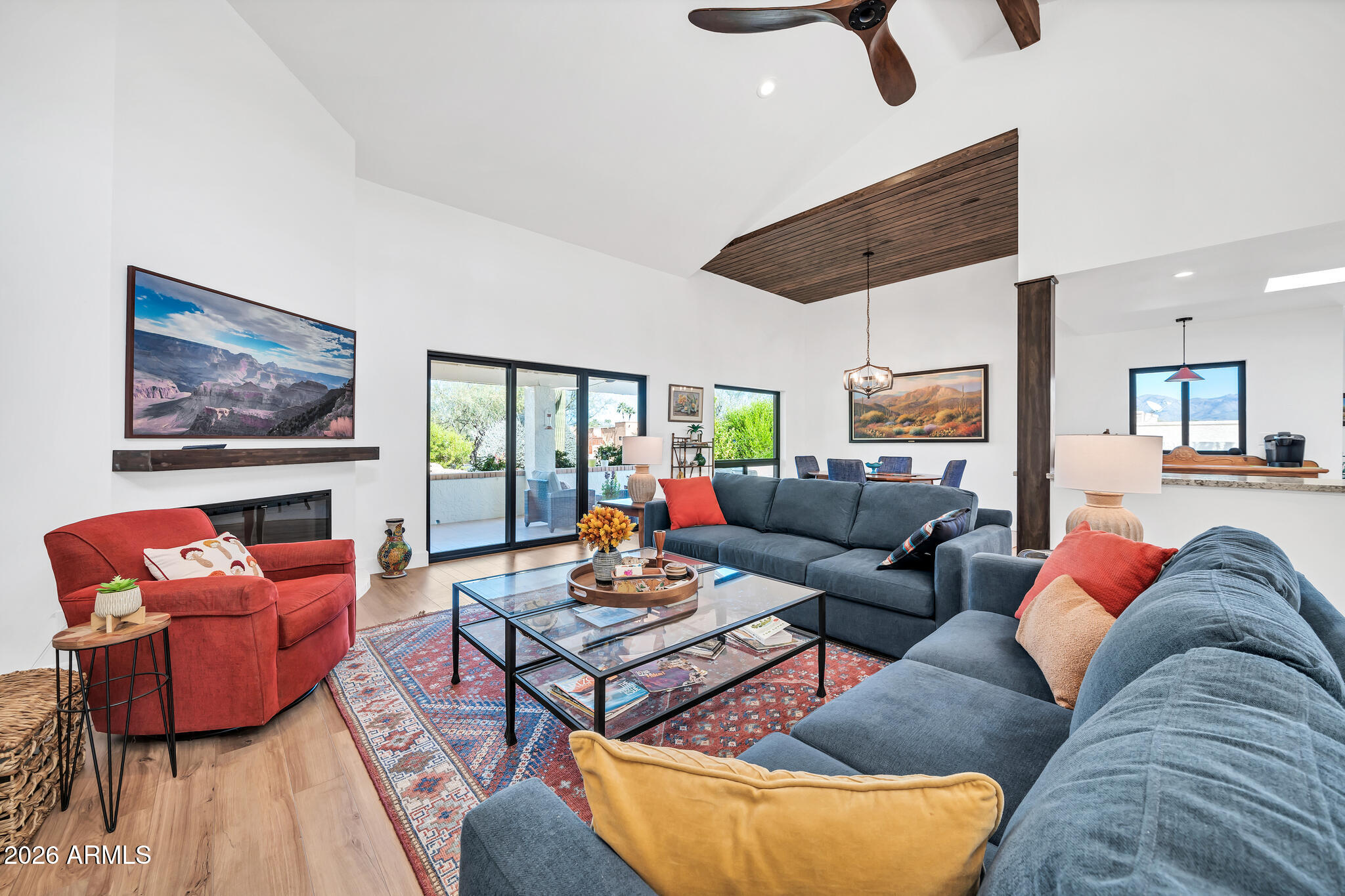 26229 East Marquis Lane Rio Verde, AZ 85263 - Photo 15 of 50 a living room with furniture and a large window