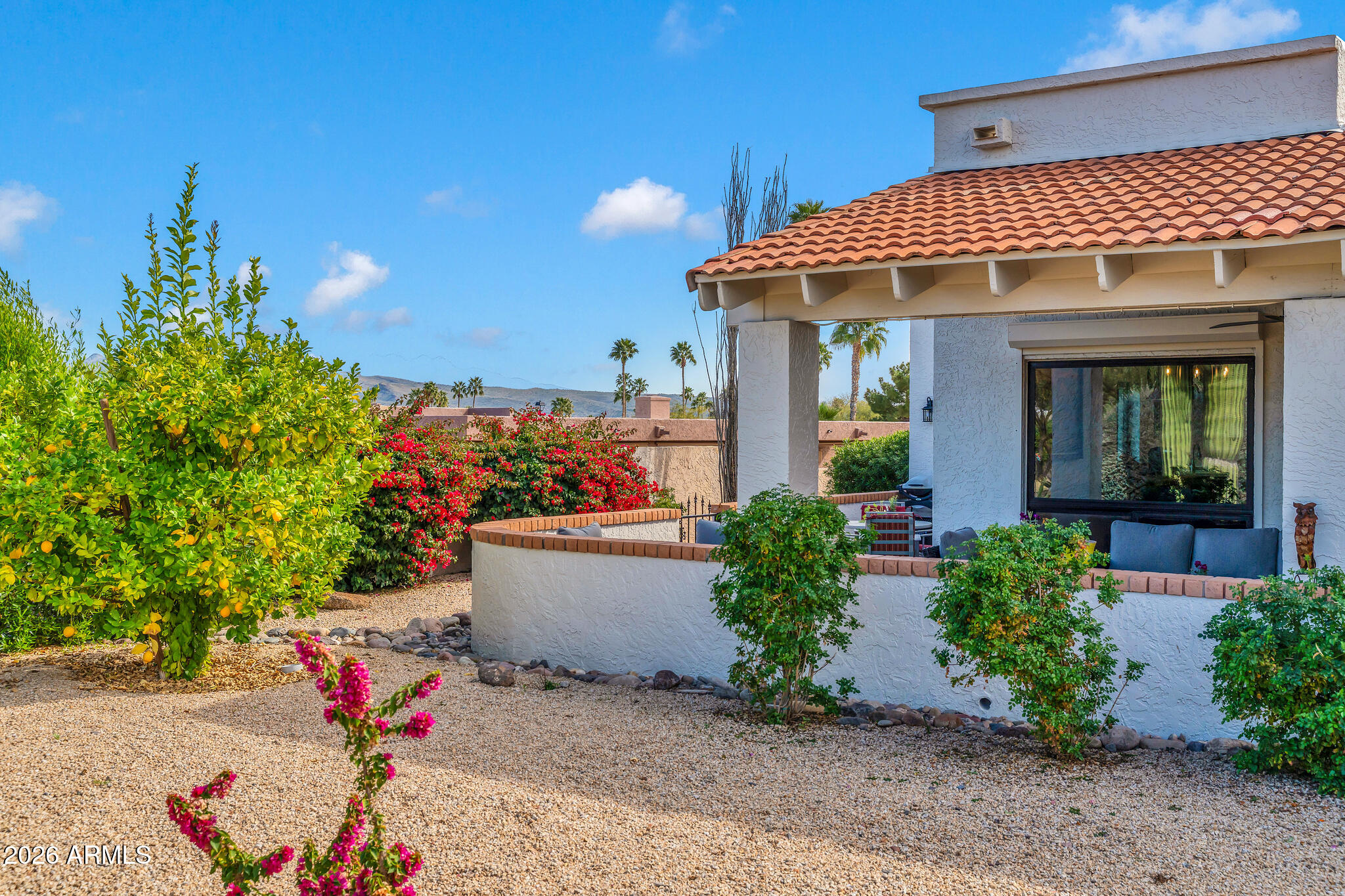 26229 East Marquis Lane Rio Verde, AZ 85263 - Photo 38 of 50 a front view of a house with a garage