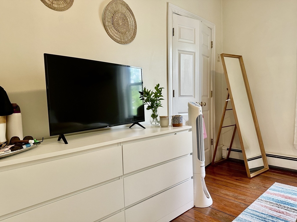 12-14 Marcella Street, Unit 2 Cambridge, MA 02141 - Photo 10 of 23 a room with a flat screen tv and a potted plant