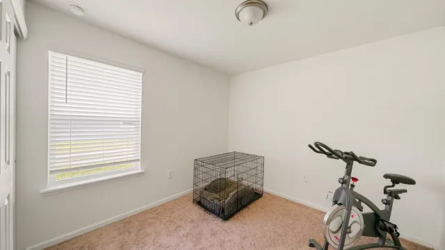 a view of workspace with a window