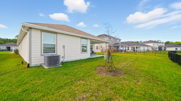 a house view with a garden space