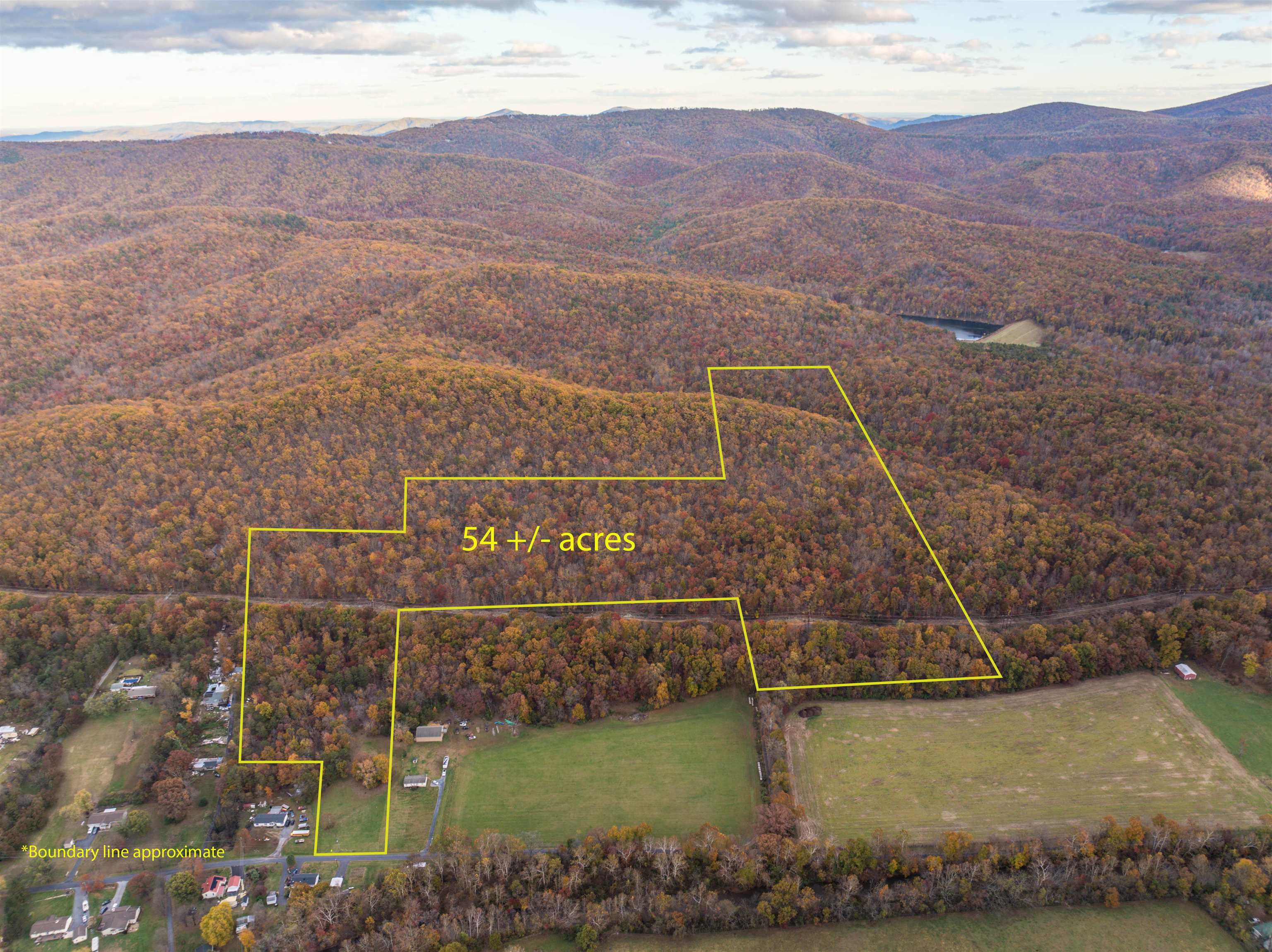 Tbd Inch Run Lane Lyndhurst, VA 22952 - Photo 2 of 57 a view of a water with a mountain in the background