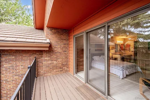 a backyard of a house with seating space