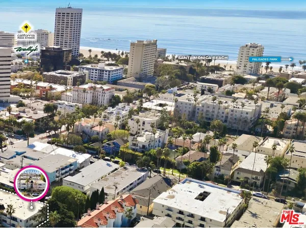 an aerial view of city