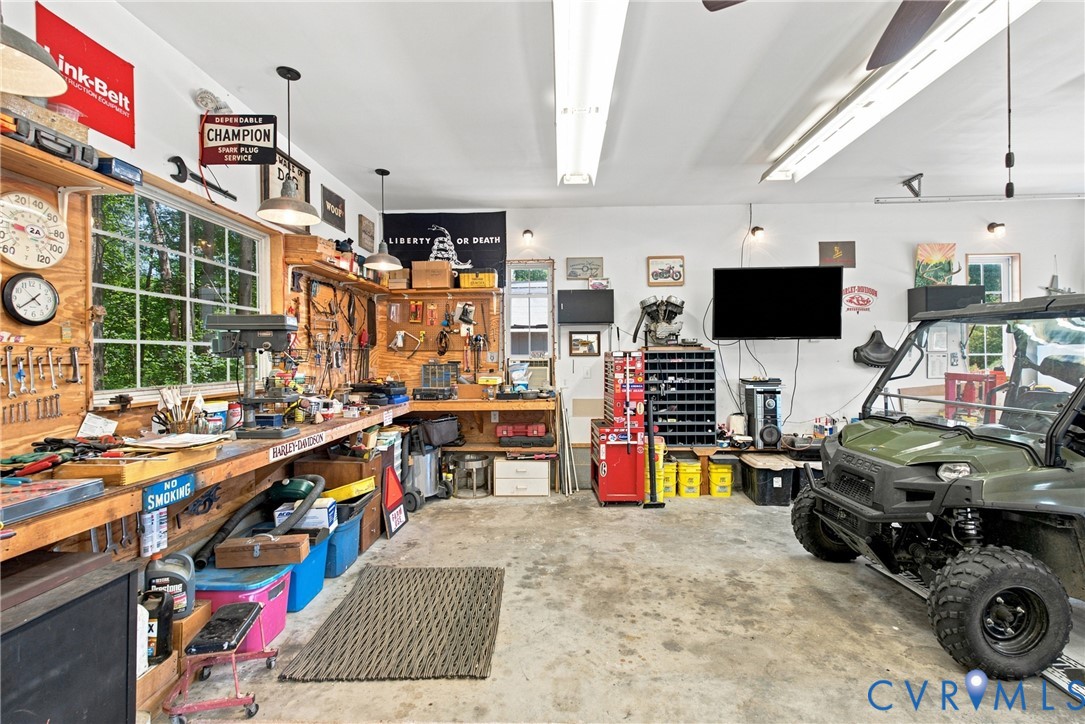 197 Goshen Road Cumberland, VA 23040 - Photo 42 of 70 Spacious garage featuring extensive built-in woode