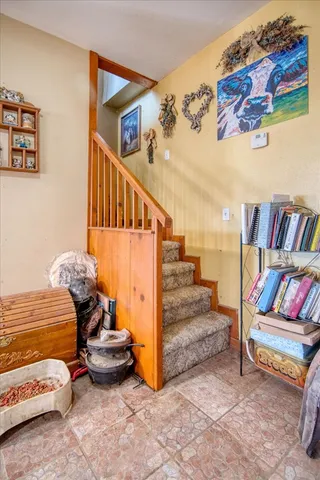 a view of entryway livingroom and hallway